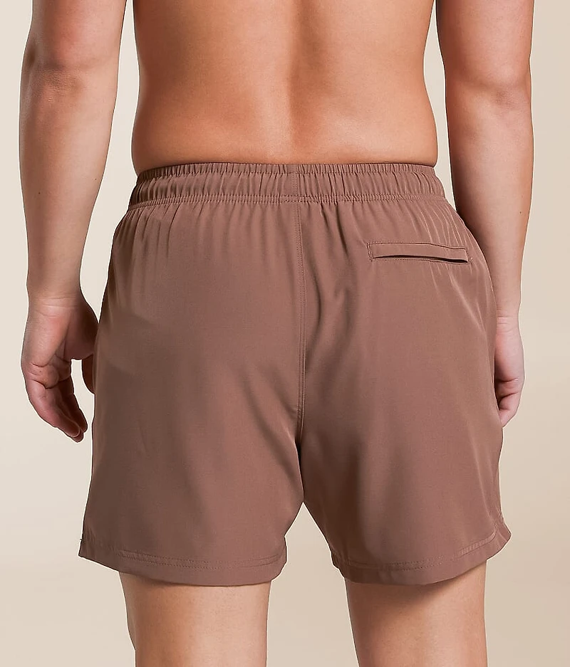 Solid Stretch Swim Trunks
