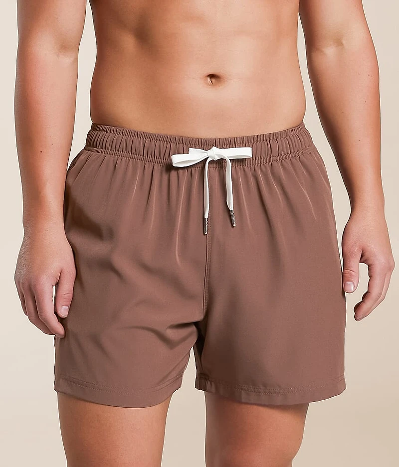 Solid Stretch Swim Trunks