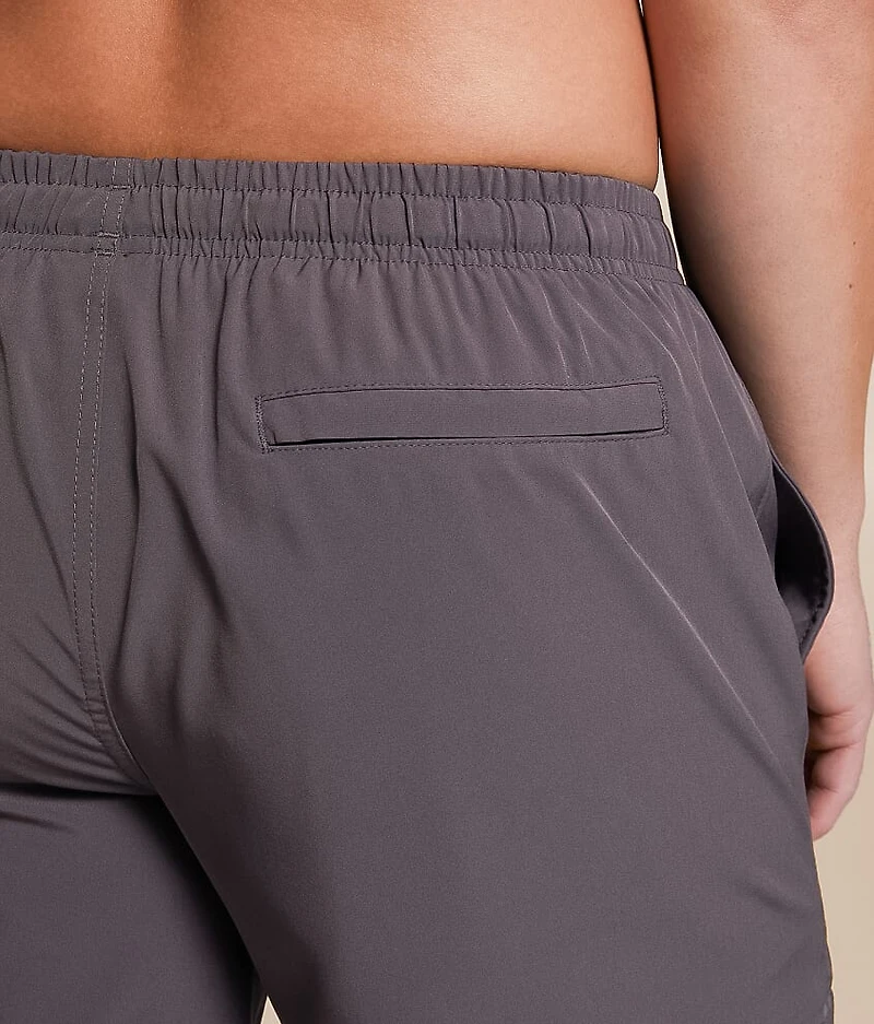 Solid Stretch Swim Trunks
