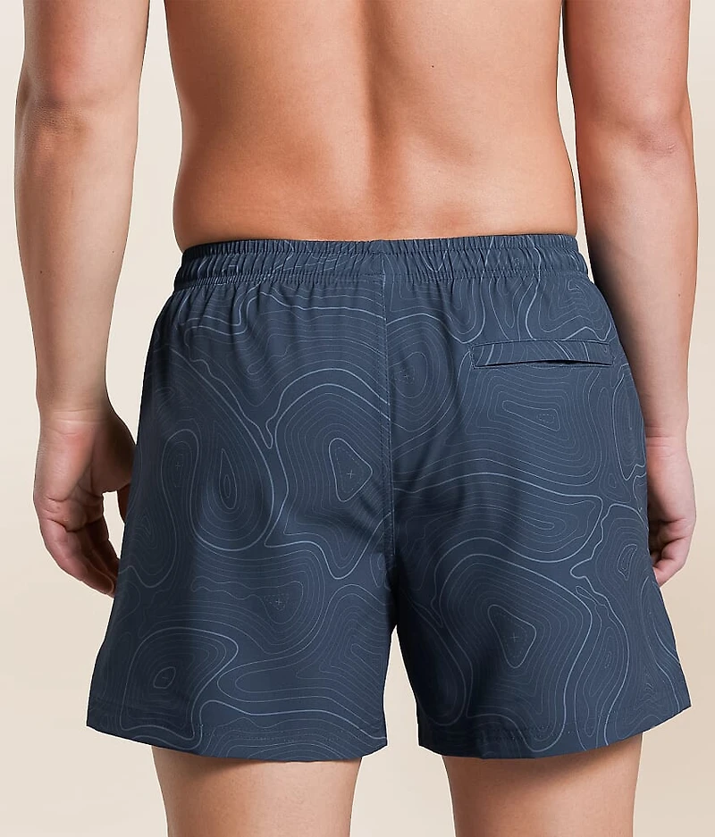 Topo Camo Stretch Swim Trunks