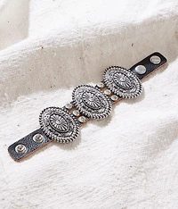 Western Glitz Leather Bracelet