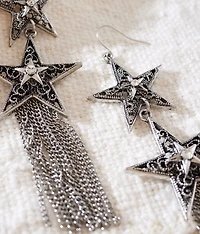 Double Star Drop Earring