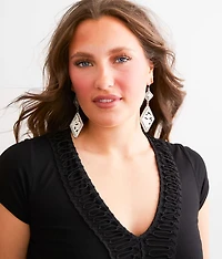 Glitz Fur Drop Earring