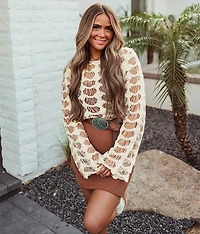 Open Stitch Top