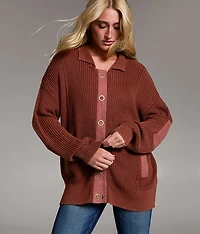 Prep Edit - Snap Down Cardigan Sweater