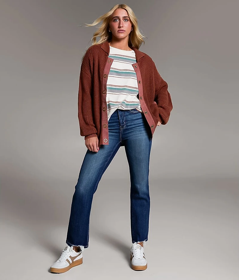 Prep Edit - Snap Down Cardigan Sweater