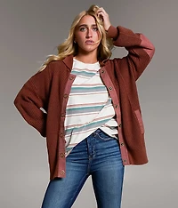 Prep Edit - Snap Down Cardigan Sweater