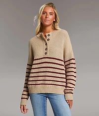 Striped Henley Sweater