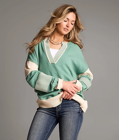 Split Neck Sweater