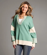 Split Neck Sweater