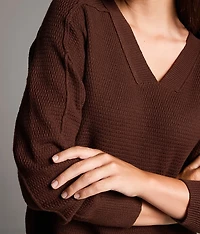 Waffle Sweater
