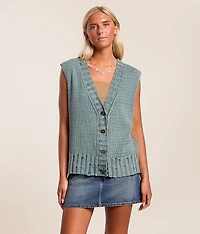 Mixed Weave Sweater Vest