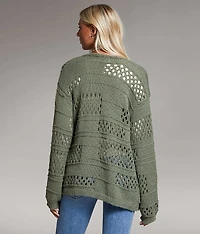 Pointelle Cardigan Sweater