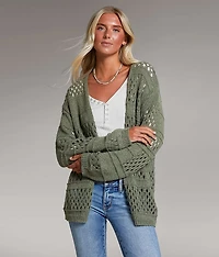 Pointelle Cardigan Sweater