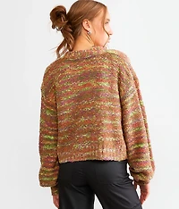 Space Dye Cardigan Sweater