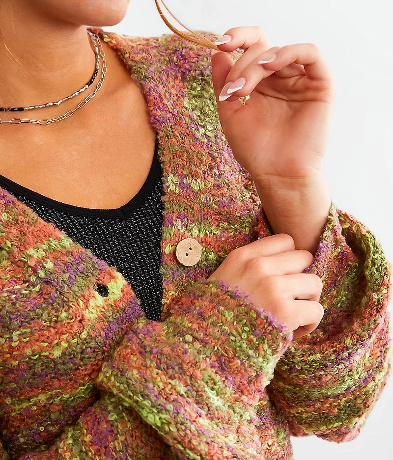 Space Dye Cardigan Sweater