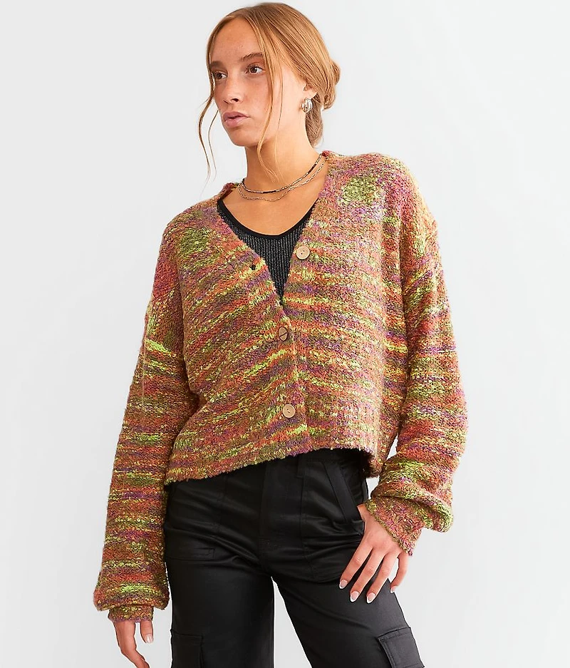 Space Dye Cardigan Sweater