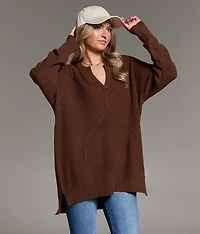 Prep Edit - Window Pane Ribbed Sweater