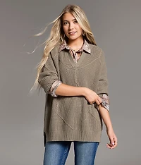 Prep Edit - Window Pane Ribbed Sweater