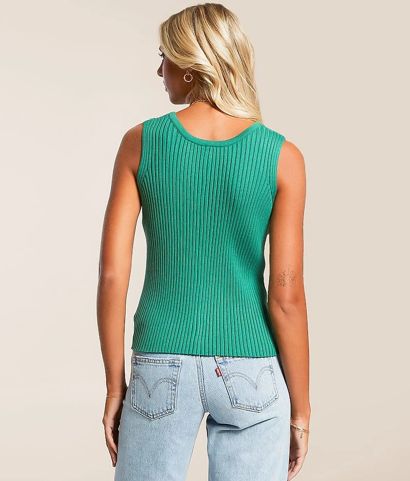 Ribbed 2-Way Sweater Vest