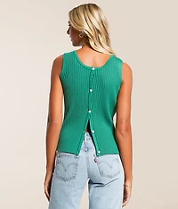 Ribbed 2-Way Sweater Vest