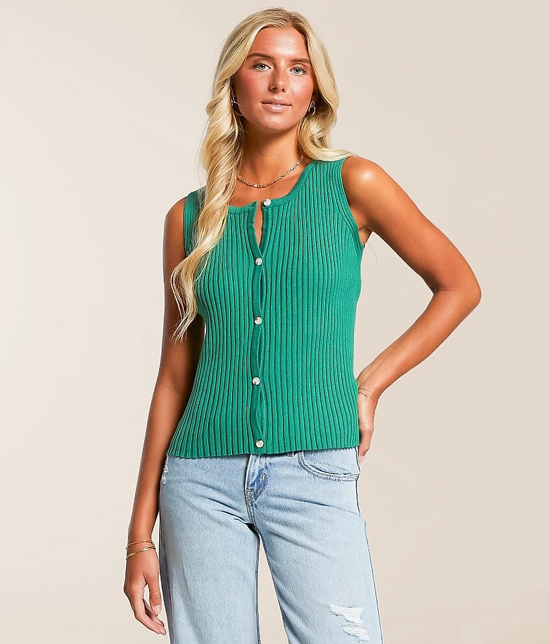 Ribbed 2-Way Sweater Vest