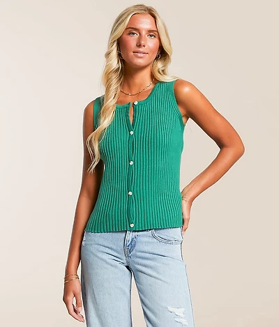 Ribbed 2-Way Sweater Vest