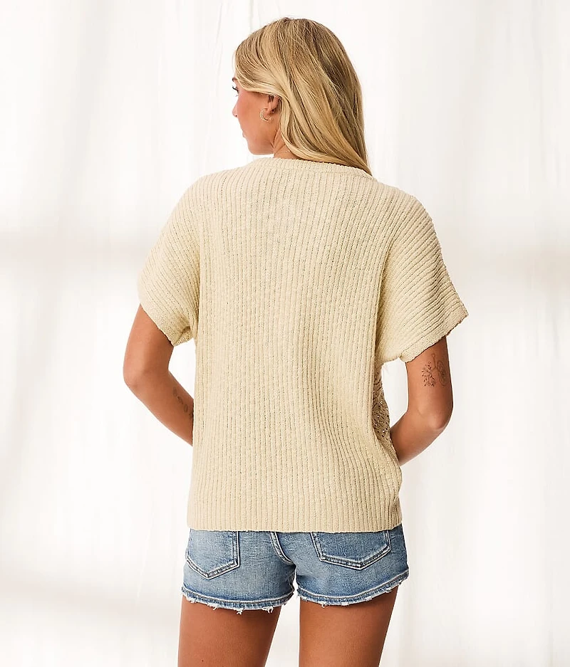 Resort Edit - Front Tie Henley Sweater