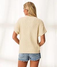 Resort Edit - Front Tie Henley Sweater