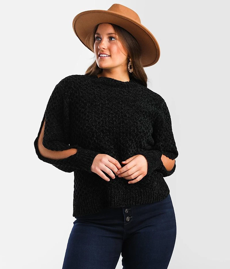 Chenille Cable Knit Sweater