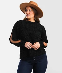 Chenille Cable Knit Sweater