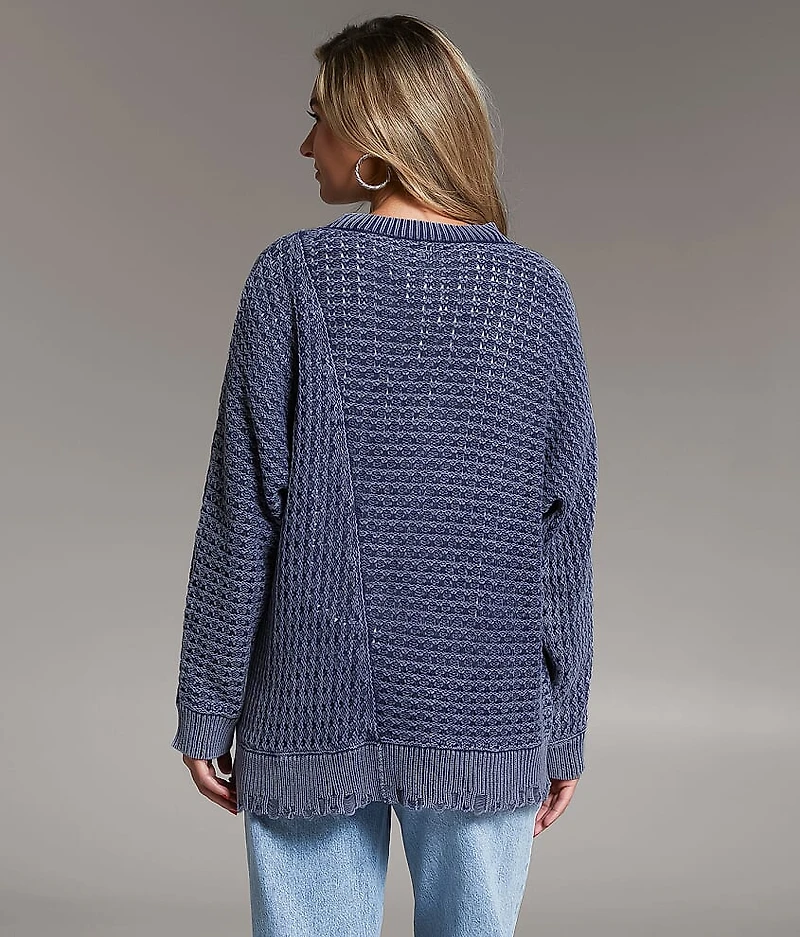 Prep Edit - Washed Split Sweater