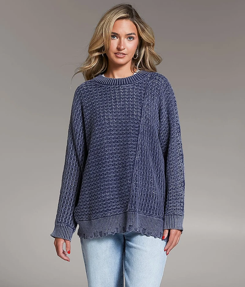 Prep Edit - Washed Split Sweater