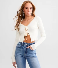 Front Tie Sweater