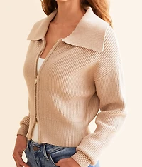 Zip Up Cardigan Sweater