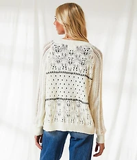 Resort Edit - Crochet Cardigan Sweater