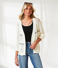 Resort Edit - Crochet Cardigan Sweater