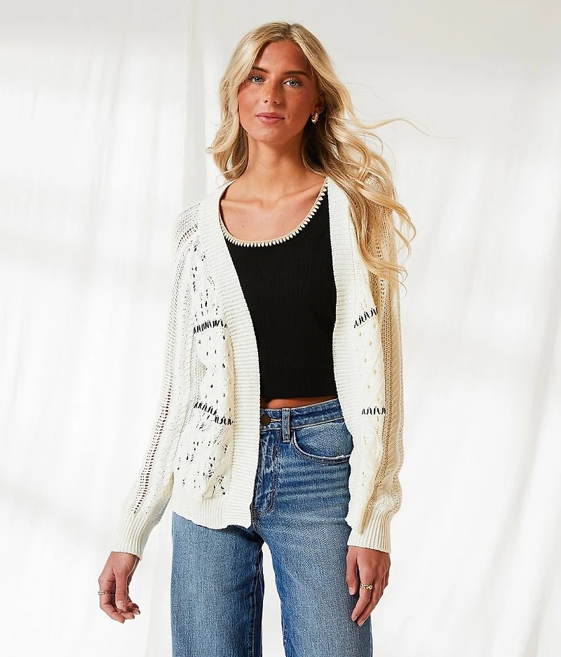 Resort Edit - Crochet Cardigan Sweater