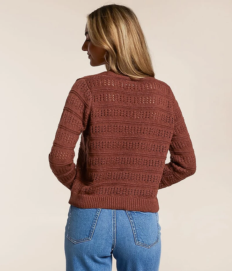 Front Tie Cardigan Sweater