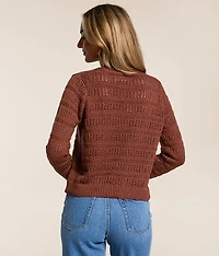Front Tie Cardigan Sweater