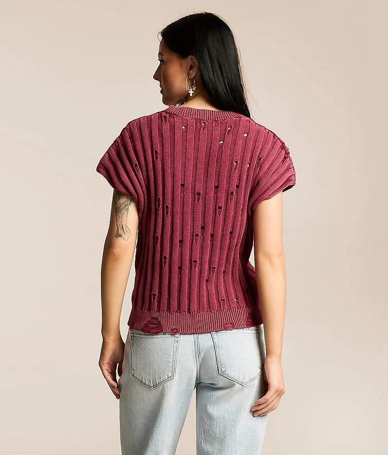 Destructed Dolman Sweater