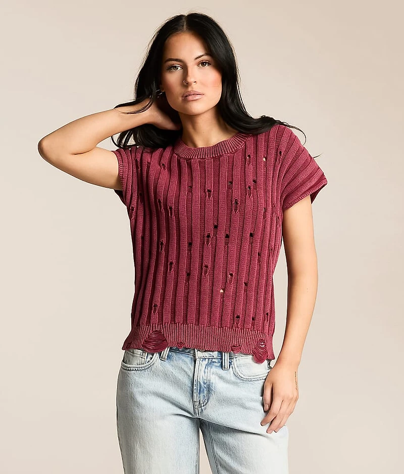 Destructed Dolman Sweater