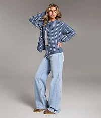 Striped Cardigan Sweater