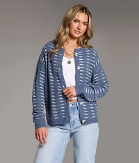 Striped Cardigan Sweater