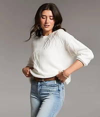 Block Stitched Sweater