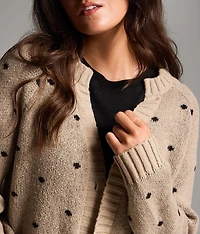 Polka Dot Cardigan Sweater