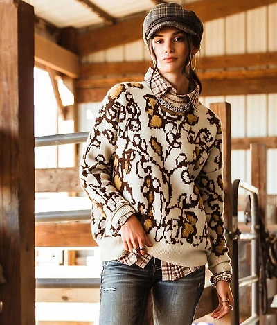 Printed Sweater