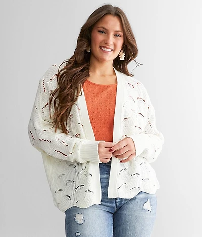 Pointelle Cardigan Sweater