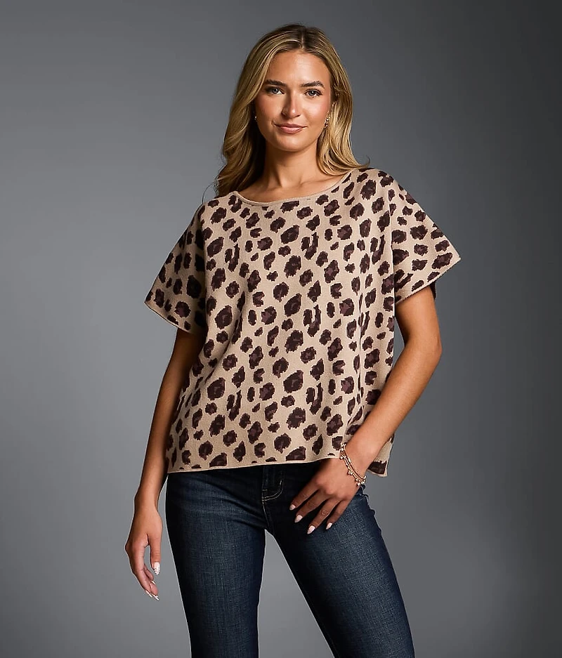 Refined Edit - Cheetah Oversized Sweater