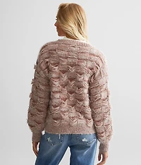 Checkered Cardigan Sweater